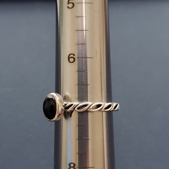 Barse Sterling Set of 3 Onyx & Lapis Stack Rings NWT - Picture 15 of 16